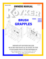 Koyker 1000-8 Owner's Manual