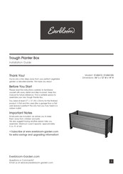 Everbloom E143612 Installation Manual