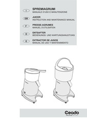 Ceado 16SL98PL Instruction And Maintenance Manual