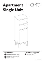 Argos Home Apartment Single Unit 484/5663 Assembly Instructions Manual