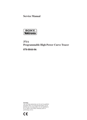 Tektronix 371A Service Manual