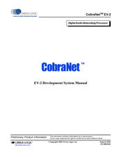 Cirrus Logic CobraNet EV-2 Development Manual