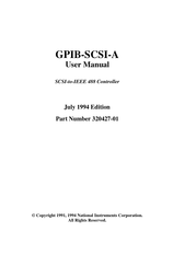 National Instruments GPIB-SCSI-A User Manual