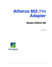Atheros ARS42-SB Manual