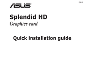 Asus Splendid HD Quick Installation Manual
