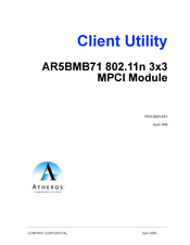 Atheros AR5BMB71 Manual