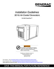 Generac Power Systems PowerPact G0065201 Installation Manuallines