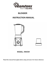 RAMTONS RM/391 Instruction Manual