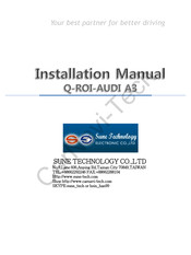 Sune Technology Q-ROI-AUDI A3 Installation Manual