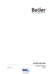 Beijer Electronics VICPAS EXTER T40m Installation Manual