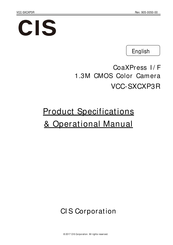 CIS VCC-SXCXP3R Product Specification & Operational Manual