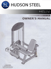 HUDSON STEEL H8106 Owner's Manual