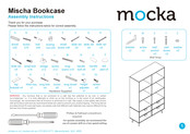 Mocka Mischa Bookcase Assembly Instructions Manual