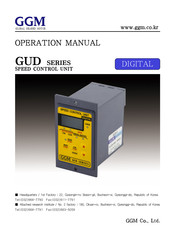 GGM GUD Series Operation Manual