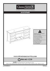 Twin-Star International Classic Flame 26MM9689 Manual