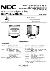 NEC MultiSync 4FGe Service Manual