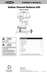 Uniflame Outdoor Charcoal Barbecue Grill NPC2204 Owner's Manual