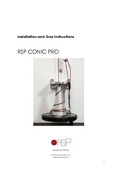 RSP CONIC PRO Installation And User Instructions Manual