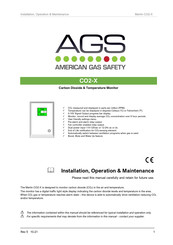 AGS CO2-X Installation Operation & Maintenance