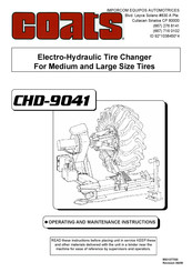 Coats CHD-9041 Operating And Maintenance Instructions Manual