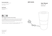 John Lewis Delaney Tall Bulbholder User Manual