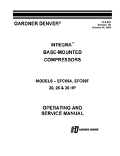 Gardner Denver INTEGRA EFC99A Operating And Service Manual