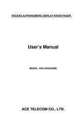 ACE TELECOM ACE-4040 User Manual