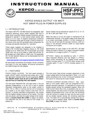 KEPCO HSF 3.3-30PFC Instruction Manual