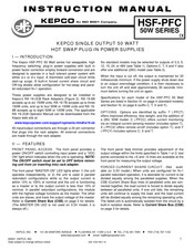 KEPCO HSF 5-10PFC Instruction Manual