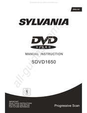 Sylvania SDVD1650 Manual Instruction