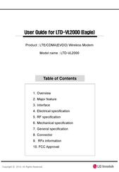LG Innotek LTD-VL2000 User Manual