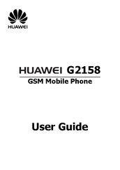 Huawei G2158 User Manual