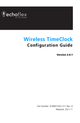 ETC ECHOFLEX Wireless TimeClock Configuration Manual