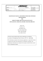 AEROCET 5850 Maintenance Manual