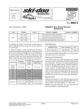 BOMBARDIER Ski-Doo MX Z 800 Series Manual