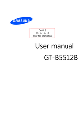 Samsung GT-B5512B User Manual