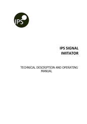 IPS IPS121 Technical Description And Operating Manual