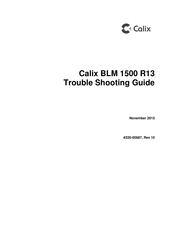 Calix BLM 1500 R13 Troubleshooting Manual