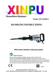 Xinpu XP-G65BH-1 Handling Instructions Manual