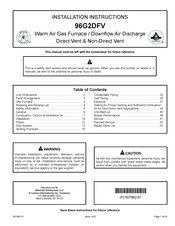 Allied Air 96G2DFV Installation Instructions Manual