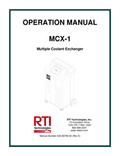 RTI MCX-1 Operation Manual