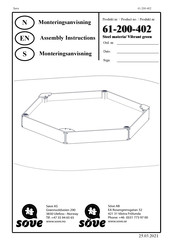 Sove 61-200-402 Assembly Instructions Manual