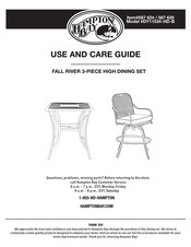 HAMPTON BAY 587 624 Use And Care Manual