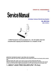Panasonic BL-MS103A Service Manual