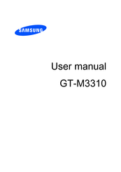 Samsung GT-M3310 User Manual