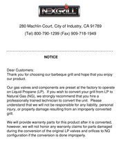 Nexgrill 720-0582B Manual
