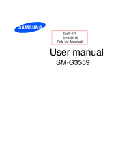 Samsung SM-G3559 User Manual