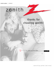 Zenith A09A02X Operating Manual