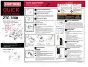 Craftsman 107.28786 Quick Start Manual