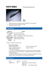 Hakko Electronics 394-01 Manual